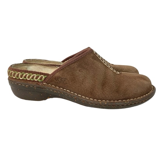 UGG Suede Mules Clogs Shoes Womens Size 8 Uggs Kohala Mule Brown Slide On Casual - Picture 1 of 16